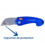 Cutteur, Couteau à lame 165×30mm avec 5 lames Changement rapide Capuchon de protection et Verrou pliable TOPFINE | 170068 | Outils de découpe | MaBricole Algérie