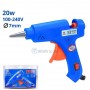 Pistolet à colle chaude 20W Ø7mm 100-240V 50-60Hz Bleu | Pistolet à colle | MaBricole Algérie