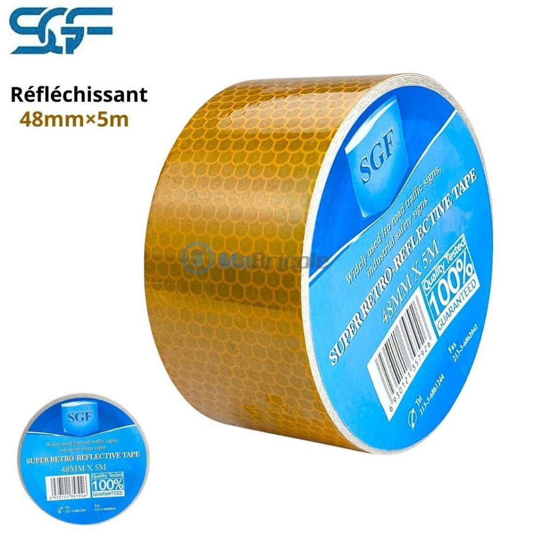 Ruban Adhésif Réfléchissant Citron – 25 Mm X 2,5 M, Haute Visibilité Pour Vélo, Casque, Vêtements - 5