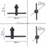 2 pièces de clés de mandrin de 10 mm et 13 mm avec un diamètre de 5 mm de EMITOOLS | 6312670 | Pour perceuse et visseuse | MaBricole Algérie