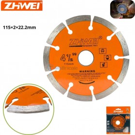 Disque diamant 115x2×22.2mm pour Brique et Maçonnerie orange ZHWEI | DDB-4564-1