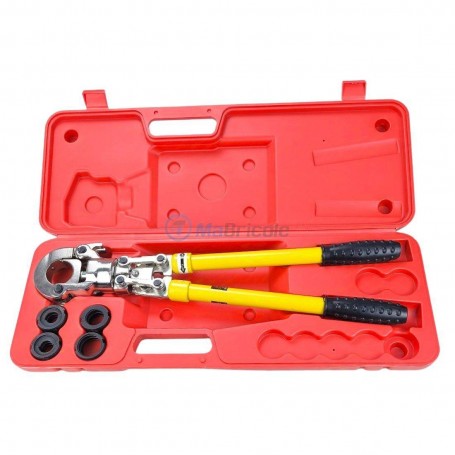 EFIELD Outil De Sertissage Pour Sac En Toile Robuste Pour Pinces En Acier Inoxydable De 0,95 Cm à 2,5 Cm Avec Coupe-tuyau, 20 Pièces De 1,27 Cm, 10 Pinces De 1,9 Cm