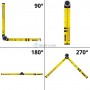 Rapporteur multifonctionnel, mètre a Angle numérique 0 to 270° dim 620×85mm Avec 2 niveaux et verrou JAUNE | Outils de mesure | MaBricole Algérie