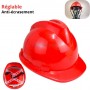 Casque De Sécurité pour chantier Anti-écrasement réglable rouge | Protection de la tête | MaBricole Algérie