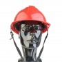 Casque De Sécurité pour chantier Anti-écrasement réglable rouge | Protection de la tête | MaBricole Algérie