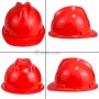 Casque De Sécurité pour chantier Anti-écrasement réglable rouge | Protection de la tête | MaBricole Algérie