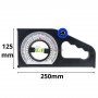 Instrument de mesure multifonction de pente 0-130° 250×125 mm avec indicateur à aiguille échelle à roue rotative magnetique | Outils de mesure | MaBricole Algérie