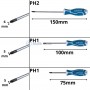 مجموعة مفكات 6 قطع فيليبس ومسطحة (PH1-PH2-SL5-SL6)من الكروم الفاناديوم | مفك براغي | مابريكول الجزائر