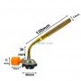 Pistolet à flamme, tête de chalumeau à gaz soudage au butane 160×70 mm en cuivre | Soudage à flamme | MaBricole Algérie