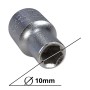 Douille pour cliquet 1/2" 6PT 10mm longueur 40mm en chrome vanadium STANLEY | 1-17-088 | Clé et douille | MaBricole Algérie