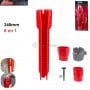MaBricole | | Clé et douille | Clé à tube multifonction 8 en 1, plomberie pour le salle de bain et la cuisine 140 mm antidérapant AIBOTOOLS