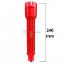 MaBricole | | Clé et douille | Clé à tube multifonction 8 en 1, plomberie pour le salle de bain et la cuisine 140 mm antidérapant AIBOTOOLS
