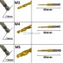 Kit de 6Pcs mèche taraud M3-M10 embout 6mm en acier haute vitesse (HSS) SHILITOOLS | SL-P0171 | Pour perceuse et visseuse | MaBricole Algérie