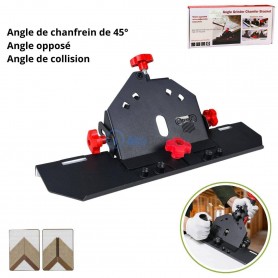 Support de chanfrein pour meuleuse d'angle Anti-dérapant à 45° en acier