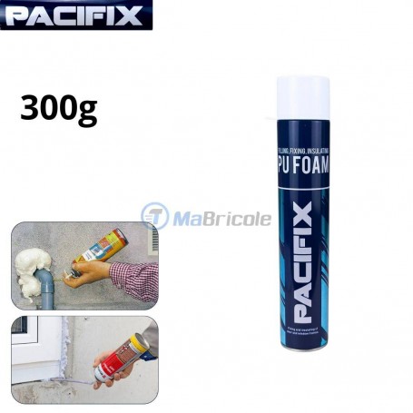 mousse de polyuréthane pour réparation et isolation et gixation 300g PACIFIX | AS3754 | Fixation | MaBricole Algérie