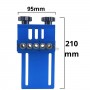 Gabarit de perçage pour trous 3 en 1 avec mèches à bois ∅ 6-8-10-15 mm 210×95 mm clé étoile réglable 34 pièces | Autre outils | MaBricole Algérie