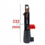 Convertisseur de perceuse électrique à chaîne à vis de 232 mm de hauteur vu de face