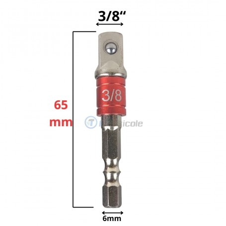 Adaptateur Coudé 105° Pour Tournevis/drill - Extension Hexagonale 6.35 Mm Pour Espaces Restreints