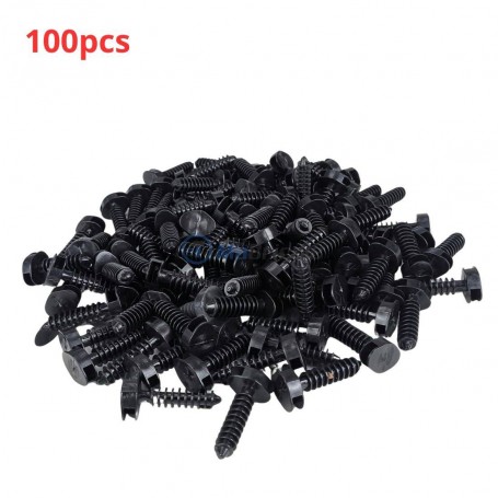 100 chevilles en plastique noir pour fixer les attaches dim 18×38mm | Fixation | MaBricole Algérie