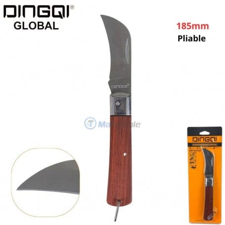 MaBricole | DINGQI | Outils de découpe | Couteau pliable multi-usage longueur 185 mm pour jardinier DINGQI