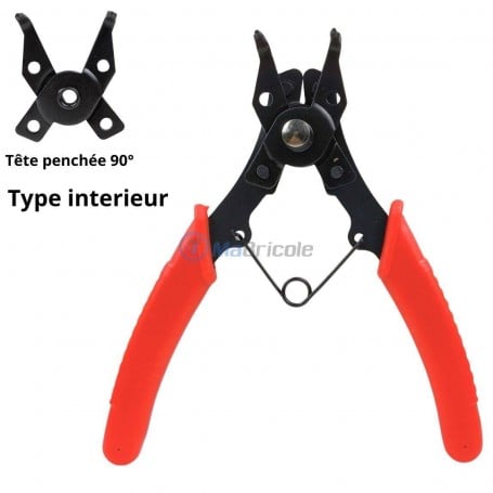 Pince A Clips CHUIFAI Lot De 4 Pinces à Circlips De Mer, Pour Circlips Pince Circlips