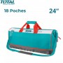 Sac à outils 24“ mm 18 poches charge maximale 25 kg TOTAL | THT16242 | Sac porte-outils | MaBricole Algérie