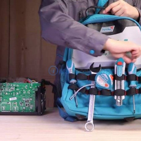 DEWALT Sac à Dos à Outils Avec éclairage, 57 Pochettes, Noir Et Jaune DGL-523