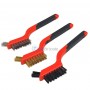 Jeu de 3 mini brosses de nettoyage multi-usages poils en laiton nylon et métal longueur 175mm | Autre outils | MaBricole Algérie