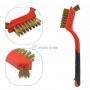 Jeu de 3 mini brosses de nettoyage multi-usages poils en laiton nylon et métal longueur 175mm | Autre outils | MaBricole Algérie