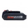 Batterie noire pour perceuse-visseuse CROWN, lithium-ion 14,4V 1,5Ah, vue de côté