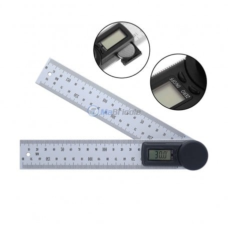 MaBricole | | Outils de mesure | Equerre rapporteur d'angle numérique 360° 395mm | ERAN360-395