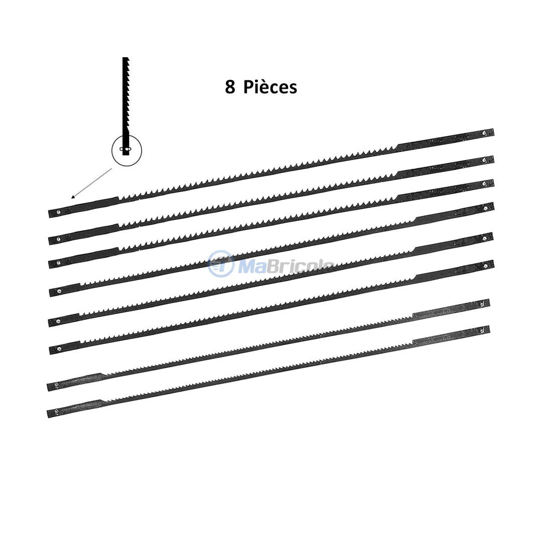 10 Lames Pour Scie à Chantourner Silverline – Longueur 130 Mm, Métal, Neuf En Lot