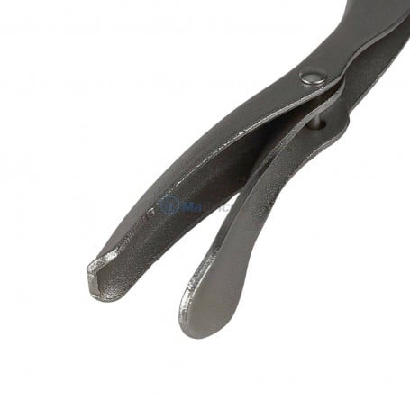 Pince à Bécher Courbée En Fer – Outil De Laboratoire Robuste Pour Saisir Creusets, Béchers Et Tubes à Essai
