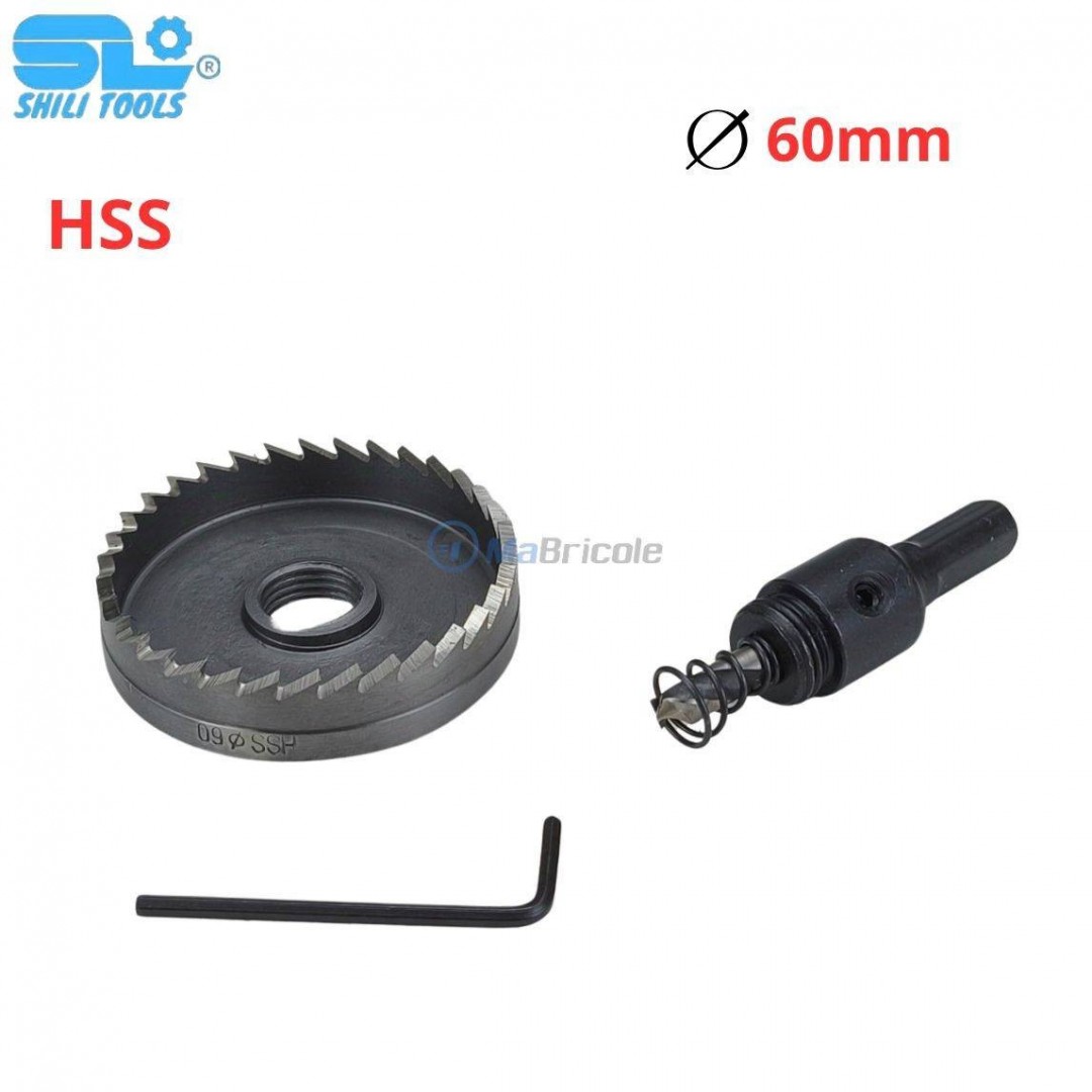 Scie Cloche - TRAHOO - 170mm - Foret En Acier Inoxydable - Coupe Jusqu'à 25mm - Bricolage