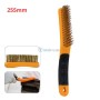 Brosse métallique courbée avec une manche ergonomique longueur 255 mm dorée | Autre outils | MaBricole Algérie