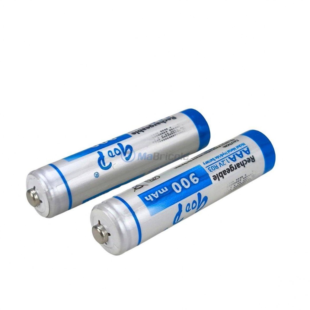 Tera AAA Pile Rechargeable Ni-MH 900mAh 1.2V 1200 Cycles à Faible Auto