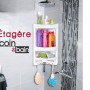 Étagère de coin de bain 48.5×28cm en plastic TOHFA | ED03 | Accessoires maison | MaBricole Algérie