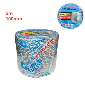 شريط ذاتي اللصق مقاوم للماء من رقائق ألومنيوم 5م ×100مم هايباور