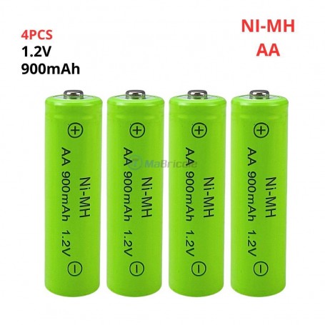 Jeux de 4 Pile 1.2V 900mAh AA NI-MH | Batteries et chargeur | MaBricole Algérie