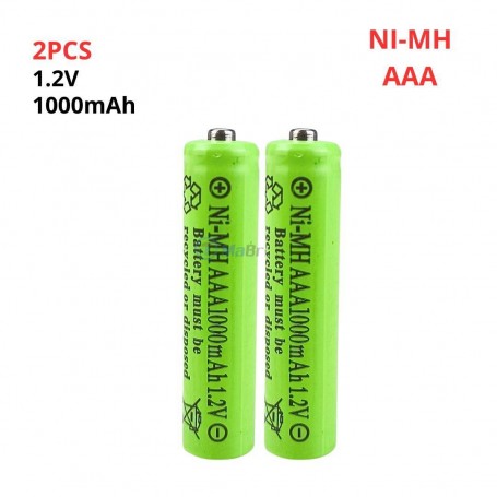 2Pile 1.2V 1000mAh AAA NI-MH | Batteries et chargeur | MaBricole Algérie