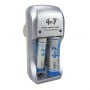 شاحن بطاريات قابلة للشحن 1.2فولط بـ 3 مواضع متوافق مع AAA/AA/9V/NI-MH/NI-CD غووب | GD-C802HD1