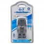 Chargeur de piles rechargeable 1.2V à 3 positions Compatible avec AAA/AA/9V/NI-MH/NI-CD GOOP | GD-C802HD1