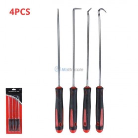مجموعة من 4 خطافات لإزالة الأختام الدائرية بطول 235مم