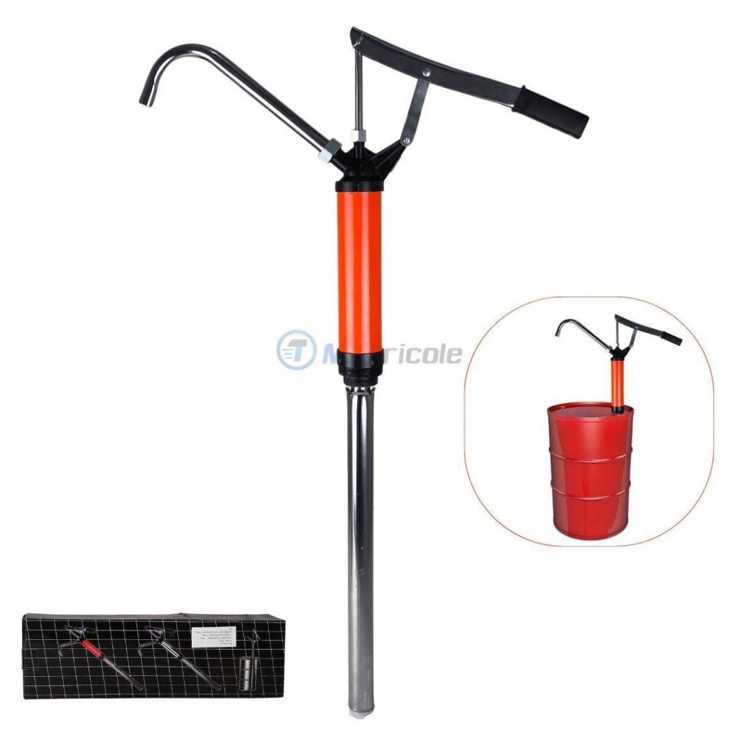 Pompe à Levier Pour Fûts LEMOTO - Pompe à Huile Avec Tube Télescopique 15-55 Gallons
