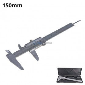 أداة قياس دقيقة، قدم منزلقة أقصى مدى للفتح 150مم من الفولاذ المقاوم للصدأ