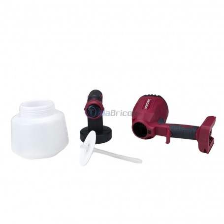 Pistolet à Peinture Sans Fil 20V – Débit 800 Ml/min, 2 Batteries Li-ion Incluses
