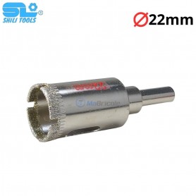 منشار ثقب الماسي للزجاج والجرانيت والسيراميك والخرسانة ∅22مم شيلي تولز