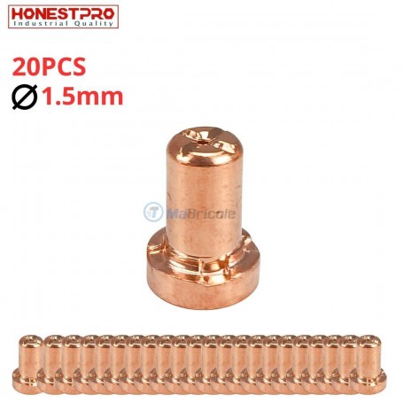 MaBricole | HONESTPRO | Outils de soudage | Ensemble 20 buses de plasma 1.5mm de diamètre HONESTPRO | YAE4117