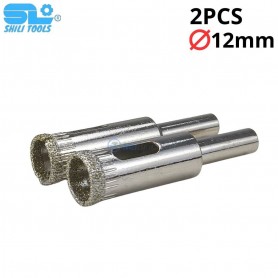 منشاري ثقب ألماسيين للزجاج والجرانيت والسيراميك والخرسانة ∅12مم