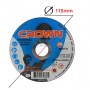 MaBricole | CROWN | Pour meuleuse | Disque à couper inox 115mm CROWN | 20A60R-BF